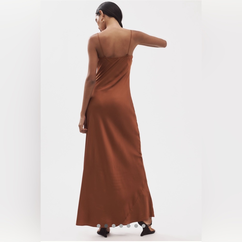 Good American Satin Slip Maxi Dress- Size Small - Picture 3 of 10